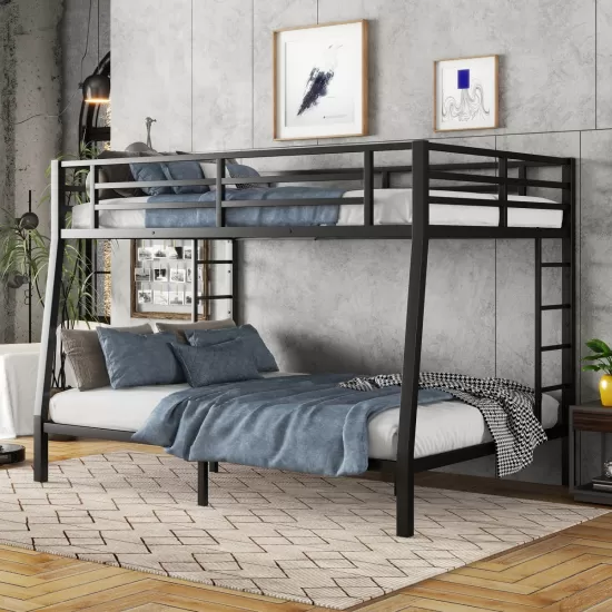 Metal Full XL over Queen Bunk Bed for Teens and Adults,Space-Saving/Noise Reduced/No Box Spring Needed(Expect arrive date 2024/6/27) Metal Full XL over Queen Bunk Bed for Teens and Adults,Space-Saving/Noise Reduced/No Box Spring Needed(Expect arrive date 2024/6/27)