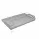 LIGHT GREY FOLDABLE SOFA BED WITH CUP HOLDER LIGHT GREY FOLDABLE SOFA BED WITH CUP HOLDER