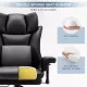 High Back Office Chair, 400lbs Rocking Desk Chair, Ergonomic Executive Office Chair with Adjustable Padded Armrest and Massage Lumbar Support, Adjustable Height Chair (Black) High Back Office Chair, 400lbs Rocking Desk Chair, Ergonomic Executive Office Chair with Adjustable Padded Armrest and Massage Lumbar Support, Adjustable Height Chair (Black)