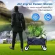 YSSOA Rolling Collapsible Garden Cart Camping Wagon, with 360 Degree Swivel Wheels & Adjustable Handle, 220lbs Weight Capacity,Blue YSSOA Rolling Collapsible Garden Cart Camping Wagon, with 360 Degree Swivel Wheels & Adjustable Handle, 220lbs Weight Capacity,Blue