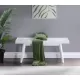 Larwich Solid Wood Slatted Bench, 41.30-Inch Long, White Larwich Solid Wood Slatted Bench, 41.30-Inch Long, White
