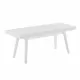 Larwich Solid Wood Slatted Bench, 41.30-Inch Long, White Larwich Solid Wood Slatted Bench, 41.30-Inch Long, White