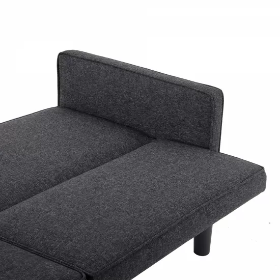 Futon Sofa Bed Convertible Sectional Sleeper Couch, Loveseat Bed with Tapered Legs for Living Room, Study, Dorm, Office Futon Sofa Bed Convertible Sectional Sleeper Couch, Loveseat Bed with Tapered Legs for Living Room, Study, Dorm, Office