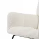 Leisure Sofa Glider Chair, Comfy Upholstered Lounge Chair with High Backrest, for Nursing Baby, Reading, Napping Beige Leisure Sofa Glider Chair, Comfy Upholstered Lounge Chair with High Backrest, for Nursing Baby, Reading, Napping Beige