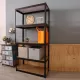 Storage Shelves - 5 Tier Adjustable Garage Storage Shelving, Heavy Duty Metal Storage Utility Rack Shelf Unit for Warehouse Pantry Closet Kitchen, 23.6 Inch x 15.7 Inch x 47.2 Inch, Black Storage Shelves - 5 Tier Adjustable Garage Storage Shelving, Heavy Duty Metal Storage Utility Rack Shelf Unit for Warehouse Pantry Closet Kitchen, 23.6 Inch x 15.7 Inch x 47.2 Inch, Black