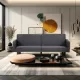 Futon Sofa Bed Convertible Sectional Sleeper Couch, Loveseat Bed with Tapered Legs for Living Room, Study, Dorm, Office Futon Sofa Bed Convertible Sectional Sleeper Couch, Loveseat Bed with Tapered Legs for Living Room, Study, Dorm, Office
