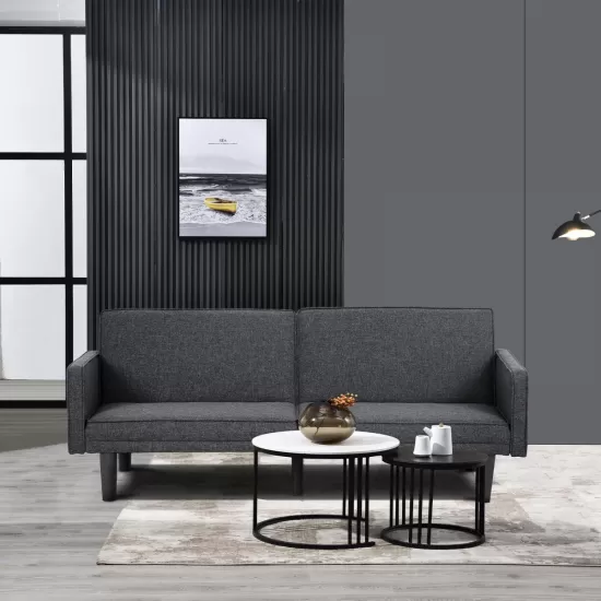 Futon Sofa Bed Convertible Sectional Sleeper Couch, Loveseat Bed with Tapered Legs for Living Room, Study, Dorm, Office Futon Sofa Bed Convertible Sectional Sleeper Couch, Loveseat Bed with Tapered Legs for Living Room, Study, Dorm, Office