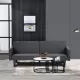 Futon Sofa Bed Convertible Sectional Sleeper Couch, Loveseat Bed with Tapered Legs for Living Room, Study, Dorm, Office Futon Sofa Bed Convertible Sectional Sleeper Couch, Loveseat Bed with Tapered Legs for Living Room, Study, Dorm, Office