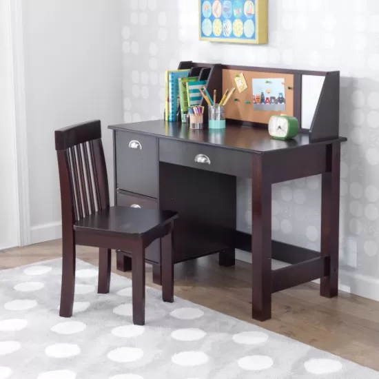 Study Desk with Chair - Espresso Study Desk with Chair - Espresso
