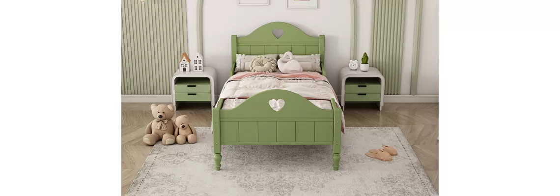 The Perfect Oliver Green Toddler Bed for Your Little Princess: Macaron Twin Size with Safety Rails The Perfect Oliver Green Toddler Bed for Your Little Princess: Macaron Twin Size with Safety Rails