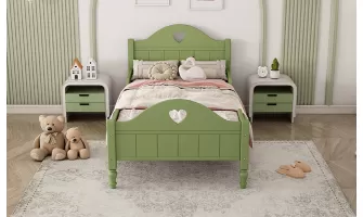 The Perfect Oliver Green Toddler Bed for Your Little Princess: Macaron Twin Size with Safety Rails