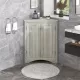 Oak Triangle Bathroom Storage Cabinet with Adjustable Shelves, Freestanding Floor Cabinet for Home Kitchen Oak Triangle Bathroom Storage Cabinet with Adjustable Shelves, Freestanding Floor Cabinet for Home Kitchen