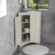 Oak Triangle Bathroom Storage Cabinet with Adjustable Shelves, Freestanding Floor Cabinet for Home Kitchen Oak Triangle Bathroom Storage Cabinet with Adjustable Shelves, Freestanding Floor Cabinet for Home Kitchen