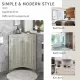 Oak Triangle Bathroom Storage Cabinet with Adjustable Shelves, Freestanding Floor Cabinet for Home Kitchen Oak Triangle Bathroom Storage Cabinet with Adjustable Shelves, Freestanding Floor Cabinet for Home Kitchen