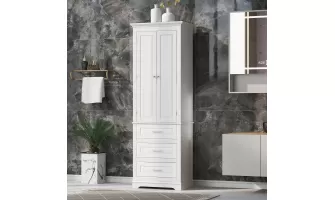 5 Stylish Ways to Organize Your Bathroom or Office with a White Tall Storage Cabinet