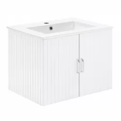 24 Inch Floating Wall Mounted Bathroom Vanity with White Porcelain Sink and Soft Close Doors 24 Inch Floating Wall Mounted Bathroom Vanity with White Porcelain Sink and Soft Close Doors