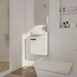 Soft Close Doors Bathroom Vanity With Sink,16 Inch  For Small Bathroom Soft Close Doors Bathroom Vanity With Sink,16 Inch  For Small Bathroom