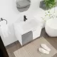 28 Inch Wall-Mounted Bathroom Vanity With Sink, For Small Bathroom (KD-Packing) 28 Inch Wall-Mounted Bathroom Vanity With Sink, For Small Bathroom (KD-Packing)