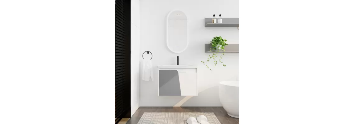 Compact 28 Inch Wall-Mounted Bathroom Vanity with Sink - Perfect for Small Spaces Compact 28 Inch Wall-Mounted Bathroom Vanity with Sink - Perfect for Small Spaces
