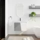 28 Inch Wall-Mounted Bathroom Vanity With Sink, For Small Bathroom (KD-Packing) 28 Inch Wall-Mounted Bathroom Vanity With Sink, For Small Bathroom (KD-Packing)