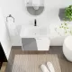 28 Inch Wall-Mounted Bathroom Vanity With Sink, For Small Bathroom (KD-Packing) 28 Inch Wall-Mounted Bathroom Vanity With Sink, For Small Bathroom (KD-Packing)