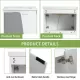 28 Inch Wall-Mounted Bathroom Vanity With Sink, For Small Bathroom (KD-Packing) 28 Inch Wall-Mounted Bathroom Vanity With Sink, For Small Bathroom (KD-Packing)