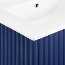 24 Inch Floating Wall Mounted Bathroom Vanity with White Porcelain Sink and Soft Close Doors 24 Inch Floating Wall Mounted Bathroom Vanity with White Porcelain Sink and Soft Close Doors