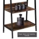 YSSOA 4-Tier Ladder Bookshelf Organizer, Rustic Brown Ladder Shelf for Home & Office, Wood Board & Metal Frame YSSOA 4-Tier Ladder Bookshelf Organizer, Rustic Brown Ladder Shelf for Home & Office, Wood Board & Metal Frame