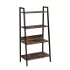 YSSOA 4-Tier Ladder Bookshelf Organizer, Rustic Brown Ladder Shelf for Home & Office, Wood Board & Metal Frame YSSOA 4-Tier Ladder Bookshelf Organizer, Rustic Brown Ladder Shelf for Home & Office, Wood Board & Metal Frame