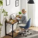 Modern Simple Style Wooden Work Office Desks with Storage,40 Inch,Brown Modern Simple Style Wooden Work Office Desks with Storage,40 Inch,Brown