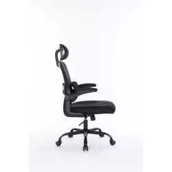 Ergonomic Mesh Office Chair with 3D Adjustable Lumbar Support, High Back Desk Chair with Flip-up Arms, Executive Computer Chair Home Office Task Swivel Rolling Chairs for Adults Ergonomic Mesh Office Chair with 3D Adjustable Lumbar Support, High Back Desk Chair with Flip-up Arms, Executive Computer Chair Home Office Task Swivel Rolling Chairs for Adults