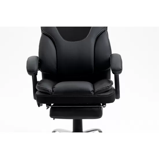 Massage Reclining Office Chair with Footrest, High Back Computer Chair Home Desk Ergonomic Executive Office Chair with Armrests, Adjustable Height. Massage Reclining Office Chair with Footrest, High Back Computer Chair Home Desk Ergonomic Executive Office Chair with Armrests, Adjustable Height.