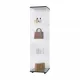 Glass Display Cabinet 4 Shelves with Door, Floor Standing Curio Bookshelf for Living Room Bedroom Office, 64.7 Inch*16.7 Inch*14.3 Inch, Black Glass Display Cabinet 4 Shelves with Door, Floor Standing Curio Bookshelf for Living Room Bedroom Office, 64.7 Inch*16.7 Inch*14.3 Inch, Black