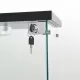 LED lights Glass Display Cabinet 4 Shelves with Door, Floor Standing Curio Bookshelf for Living Room Bedroom Office, 64.7 Inch*16.7 Inch*14.3 Inch, Black LED lights Glass Display Cabinet 4 Shelves with Door, Floor Standing Curio Bookshelf for Living Room Bedroom Office, 64.7 Inch*16.7 Inch*14.3 Inch, Black