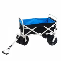 Folding Wagon Garden Shopping Beach Cart (white) Folding Wagon Garden Shopping Beach Cart (white)