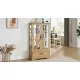 Glass Cabinet Lighted Glass Cabinet Curio Display Cabinet with Adjustable Glass Shelves 2 Doors and 1 drawer Cabinet Bulb Included OAK Glass Cabinet Lighted Glass Cabinet Curio Display Cabinet with Adjustable Glass Shelves 2 Doors and 1 drawer Cabinet Bulb Included OAK