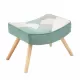 Rocking Chair with ottoman, Mid Century Fabric Rocker Chair with Wood Legs and Patchwork Linen for Livingroom Bedroom Rocking Chair with ottoman, Mid Century Fabric Rocker Chair with Wood Legs and Patchwork Linen for Livingroom Bedroom