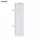 Tall Bathroom Storage Cabinet with Glass Doors, Free-Standing, Two Drawers, and Adjustable Shelves, MDF Board, Painted white - Perfect for Displaying Your Favorite Items Tall Bathroom Storage Cabinet with Glass Doors, Free-Standing, Two Drawers, and Adjustable Shelves, MDF Board, Painted white - Perfect for Displaying Your Favorite Items