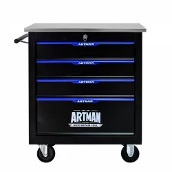 4 DRAWERS MULTIFUNCTIONAL TOOL CART WITH WHEELS-BLACK 4 DRAWERS MULTIFUNCTIONAL TOOL CART WITH WHEELS-BLACK