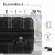 Luggage with TSA Lock Spinner Wheels Hardside Expandable Luggage Travel Suitcase Check In Luggage ABS 24 Inch Luggage with TSA Lock Spinner Wheels Hardside Expandable Luggage Travel Suitcase Check In Luggage ABS 24 Inch