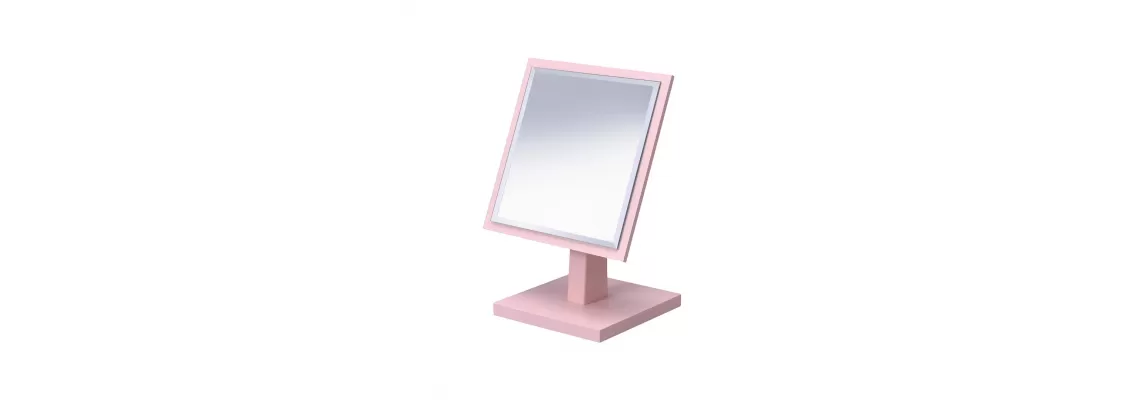 Pastel Pink Make-Up Mirror: A Stylish and Affordable Beauty Essential