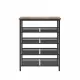 Industrial shoe rack, adjustable country style 5-layer shoe rack storage rack, with 4 mesh shelves, suitable for entrance, living room, bedroom and porch Industrial shoe rack, adjustable country style 5-layer shoe rack storage rack, with 4 mesh shelves, suitable for entrance, living room, bedroom and porch