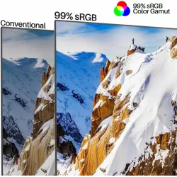 Sansui Monitor 24 inch IPS FHD 1080P 75HZ HDR10 Computer Monitor with HDMI,VGA,DP Ports Frameless/Eye Care/Ergonomic Tilt/Speakers Built-in(ES-24X5A HDMI Cable Included)