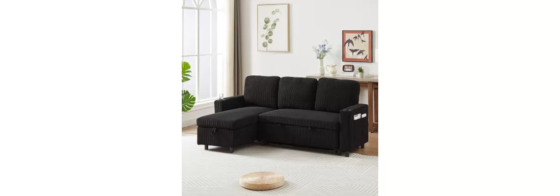Transform Your Small Space with the 78.7 Inch Comfortable Corduroy L-Shaped Combo Sofa Bed
Transform Your Small Space with the 78.7 Inch Comfortable Corduroy L-Shaped Combo Sofa Bed