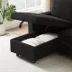 FX78.7 Inch Comfortable Corduroy L-Shaped Combo Sofa Bed, Living Room Furniture Set for Tight Spaces, Reversible Sleeper Combo Sofa with Pullout Bed, Reversible Sofa Bed for Living Room, W1926S00010 FX78.7 Inch Comfortable Corduroy L-Shaped Combo Sofa Bed, Living Room Furniture Set for Tight Spaces, Reversible Sleeper Combo Sofa with Pullout Bed, Reversible Sofa Bed for Living Room, W1926S00010