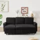 FX78.7 Inch Comfortable Corduroy L-Shaped Combo Sofa Bed, Living Room Furniture Set for Tight Spaces, Reversible Sleeper Combo Sofa with Pullout Bed, Reversible Sofa Bed for Living Room, W1926S00010 FX78.7 Inch Comfortable Corduroy L-Shaped Combo Sofa Bed, Living Room Furniture Set for Tight Spaces, Reversible Sleeper Combo Sofa with Pullout Bed, Reversible Sofa Bed for Living Room, W1926S00010