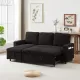 FX78.7 Inch Comfortable Corduroy L-Shaped Combo Sofa Bed, Living Room Furniture Set for Tight Spaces, Reversible Sleeper Combo Sofa with Pullout Bed, Reversible Sofa Bed for Living Room, W1926S00010 FX78.7 Inch Comfortable Corduroy L-Shaped Combo Sofa Bed, Living Room Furniture Set for Tight Spaces, Reversible Sleeper Combo Sofa with Pullout Bed, Reversible Sofa Bed for Living Room, W1926S00010