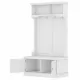 Hall Tree with Storage Shoe Bench for Entryway and Hallway, 4-in-1 Design Coat Racks with 4 Hooks for Living Room, White(Old SKU: W1307113678) Hall Tree with Storage Shoe Bench for Entryway and Hallway, 4-in-1 Design Coat Racks with 4 Hooks for Living Room, White(Old SKU: W1307113678)