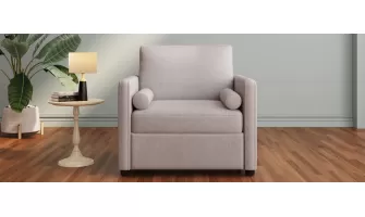   

3 in 1 Convertible Sleeper Chair with Adjustable Backrest: The Perfect Lounger and Single Bed for Your Living Room