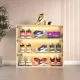 Off white LED light shoe box three layers with glass doors Off white LED light shoe box three layers with glass doors